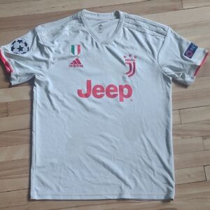 Adidas Juventus White Jersey with Red Details